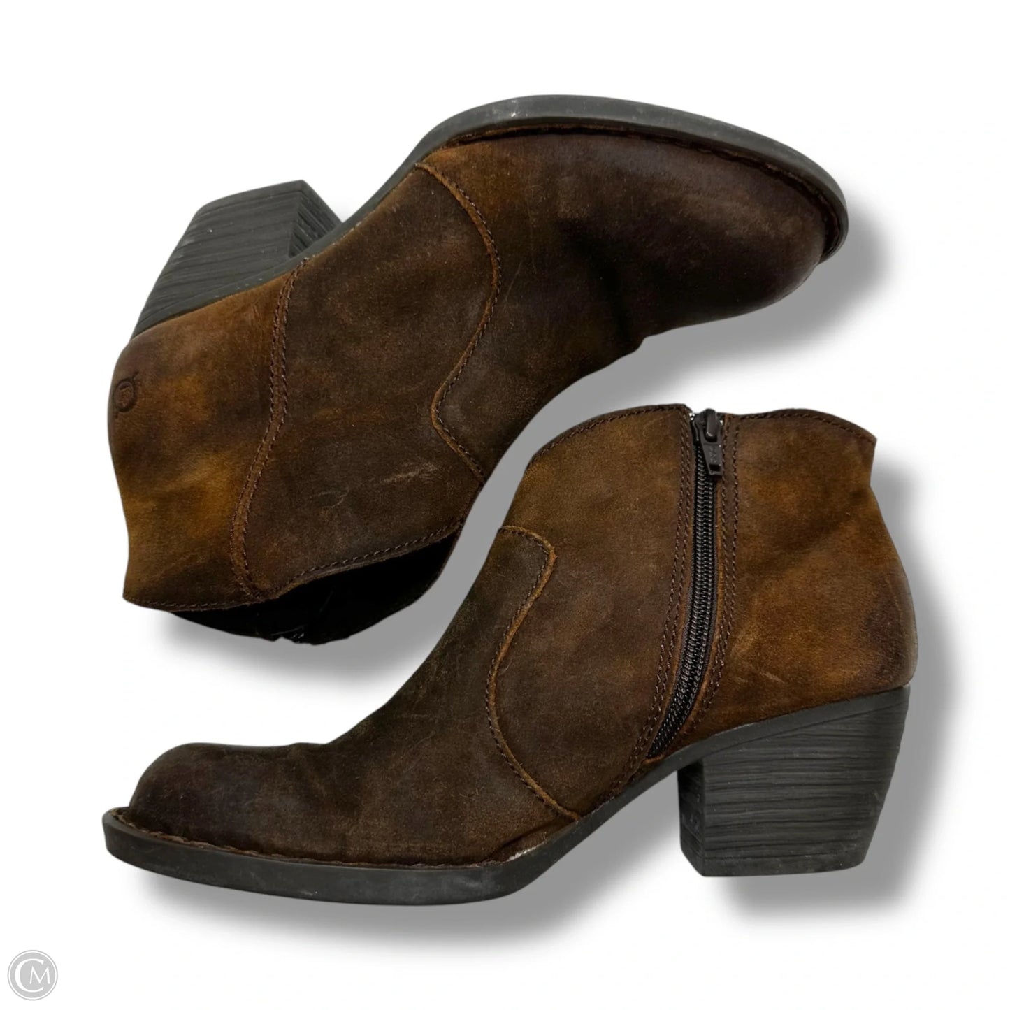 Boots Ankle Flats By Born In Brown, Size: 7.5