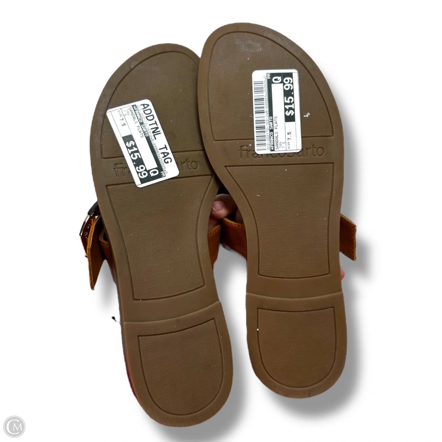 Sandals Flats By Franco Sarto In Tan, Size: 7.5
