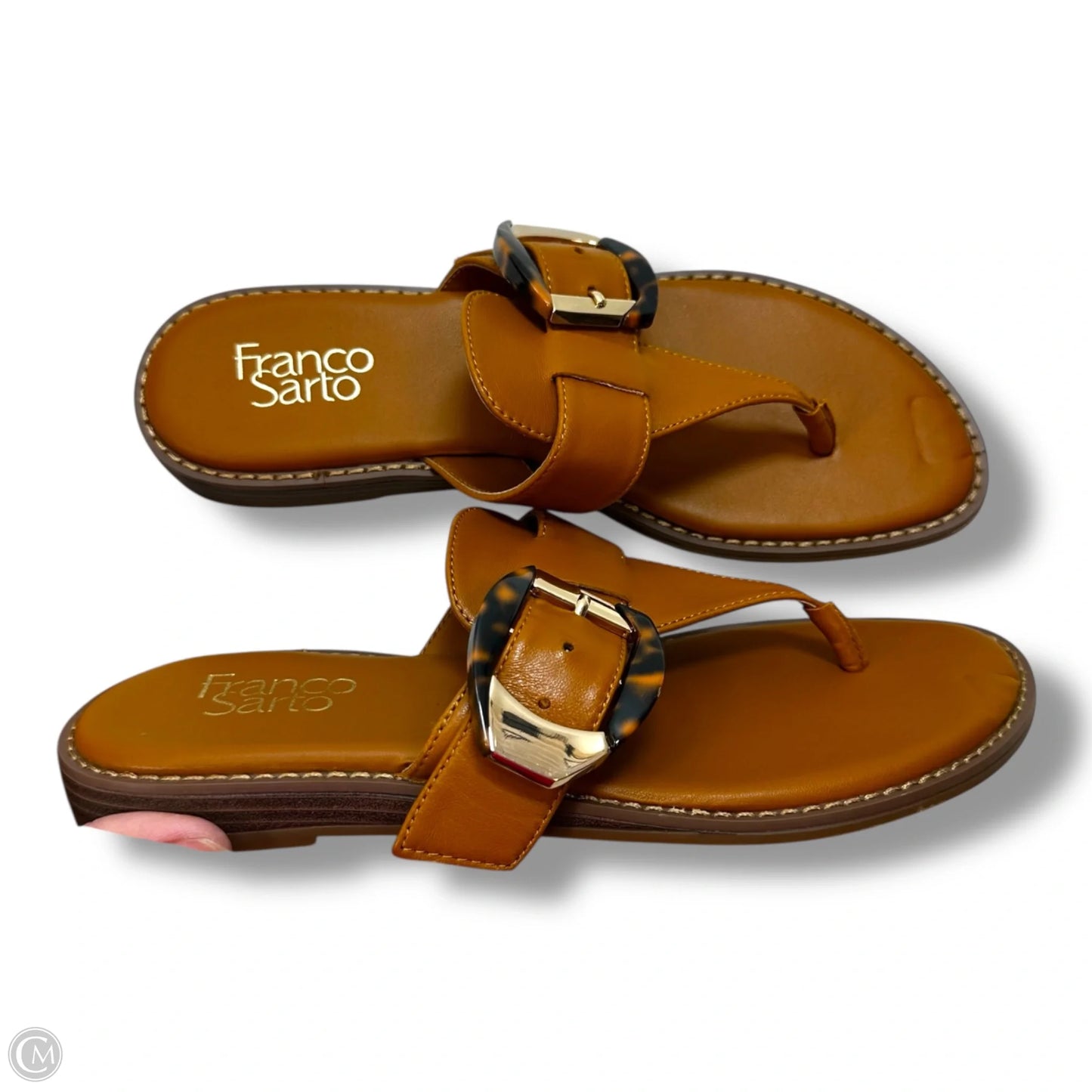 Sandals Flats By Franco Sarto In Tan, Size: 7.5