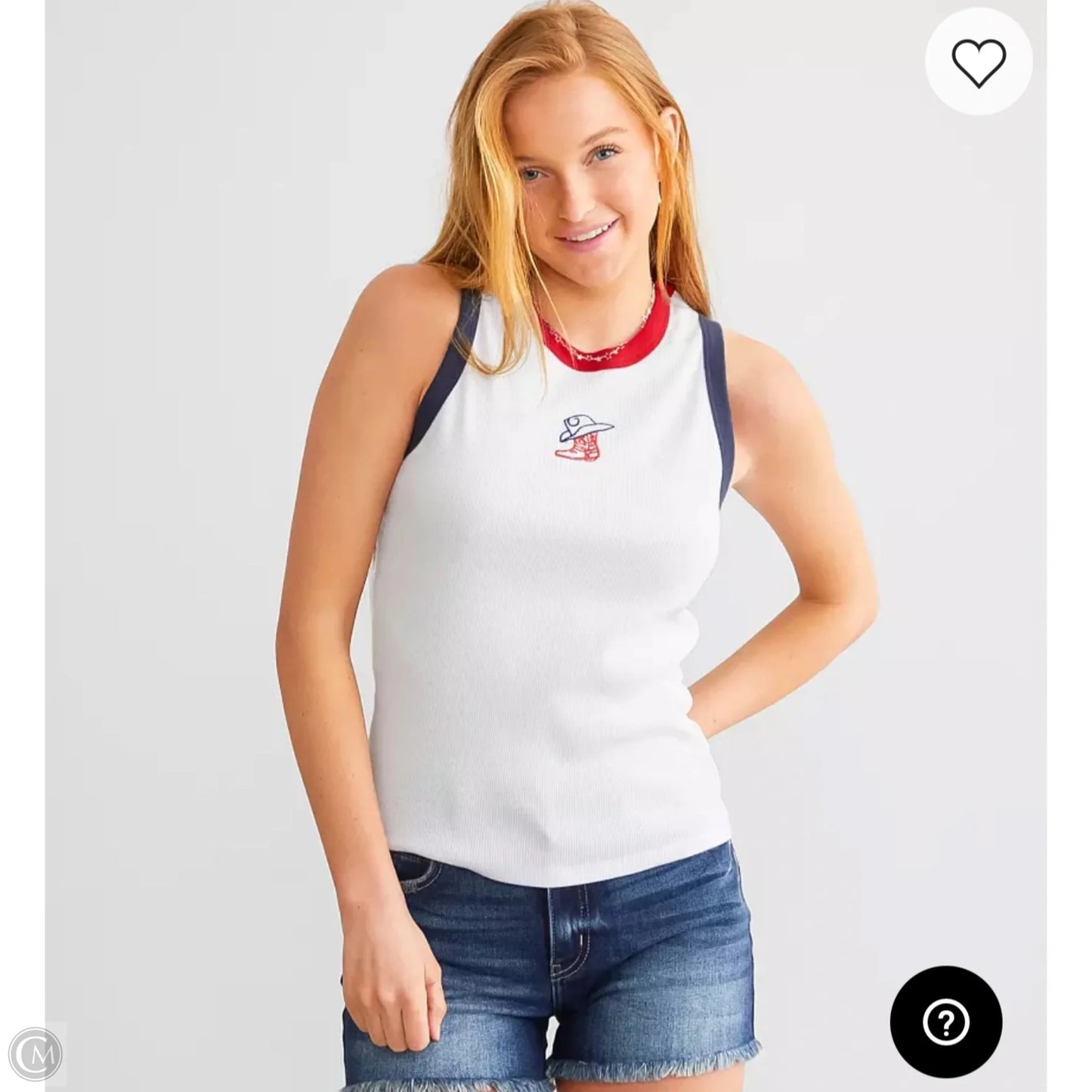 Tank Top By Clothes Mentor In White, Size: M