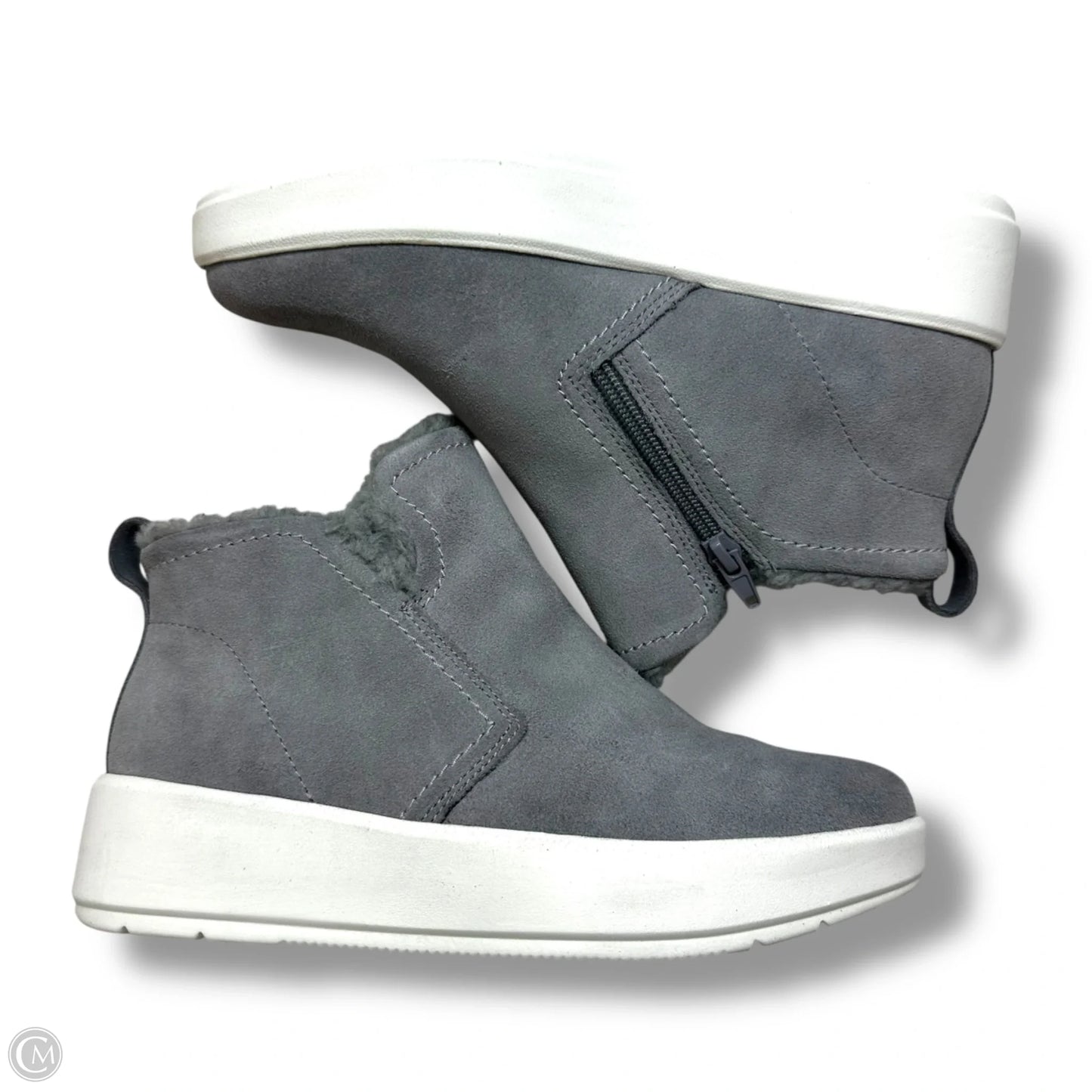 Shoes Sneakers By Clarks In Grey, Size: 6.5