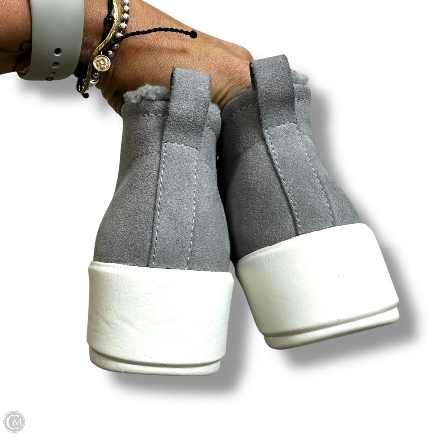 Shoes Sneakers By Clarks In Grey, Size: 6.5
