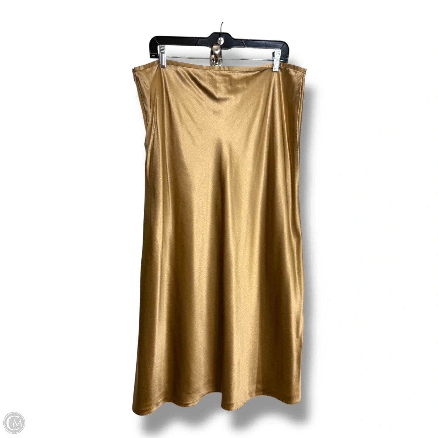 Skirt Maxi By Lauren By Ralph Lauren In Gold, Size: 16