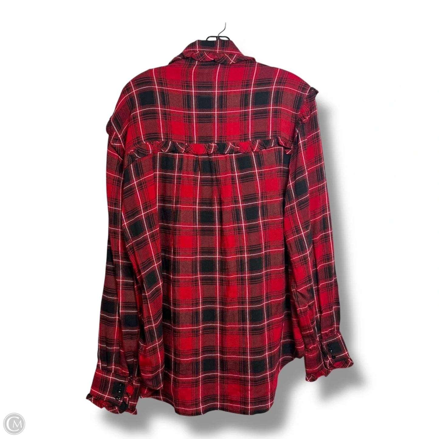Top Long Sleeve By Polo Ralph Lauren In Red, Size: Xl