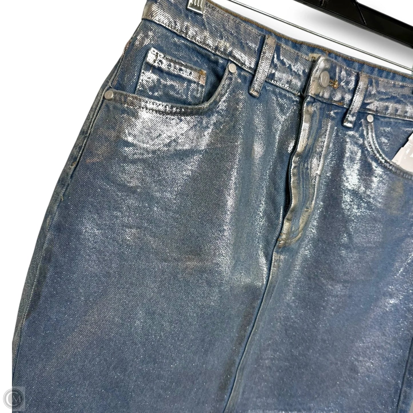 Skirt Mini & Short By Pilcro In Blue Denim, Size: 8