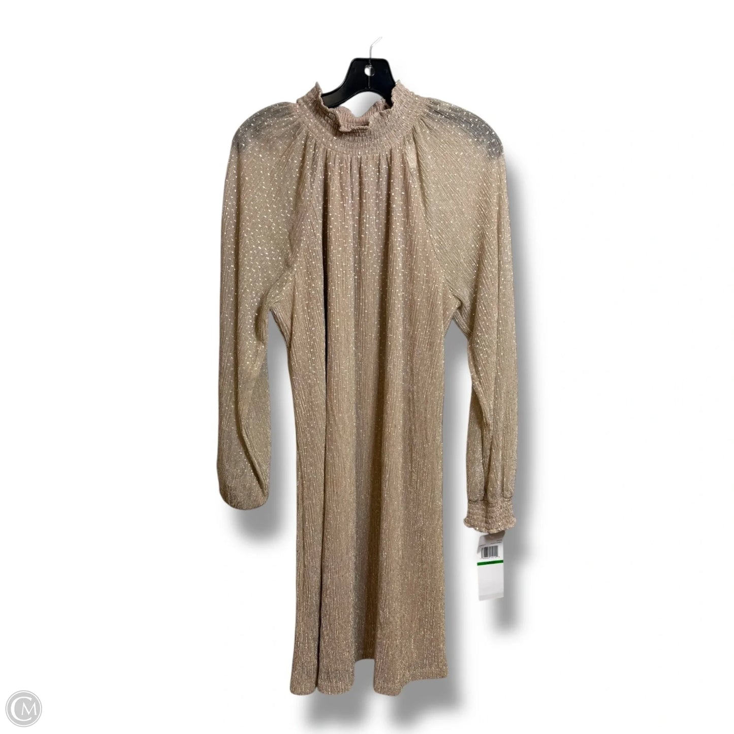 Dress Casual Short By Nina Leonard In Gold, Size: L