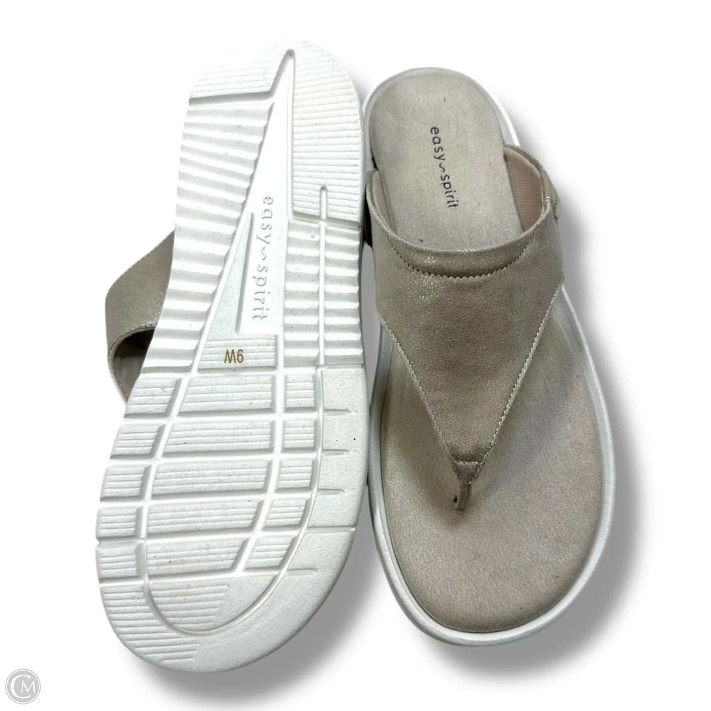 Sandals Flats By Easy Spirit In Tan, Size: 9
