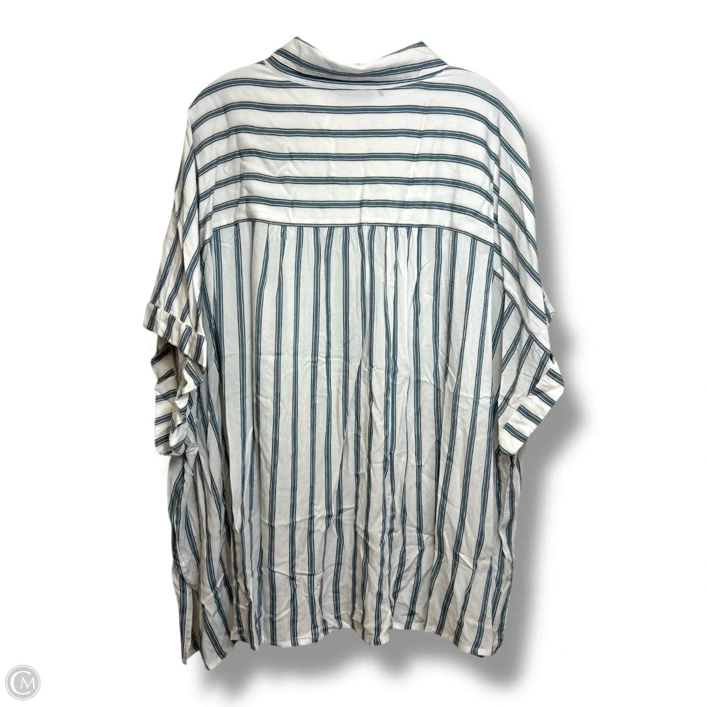 Top Short Sleeve By Lane Bryant In Striped Pattern, Size: Xxl
