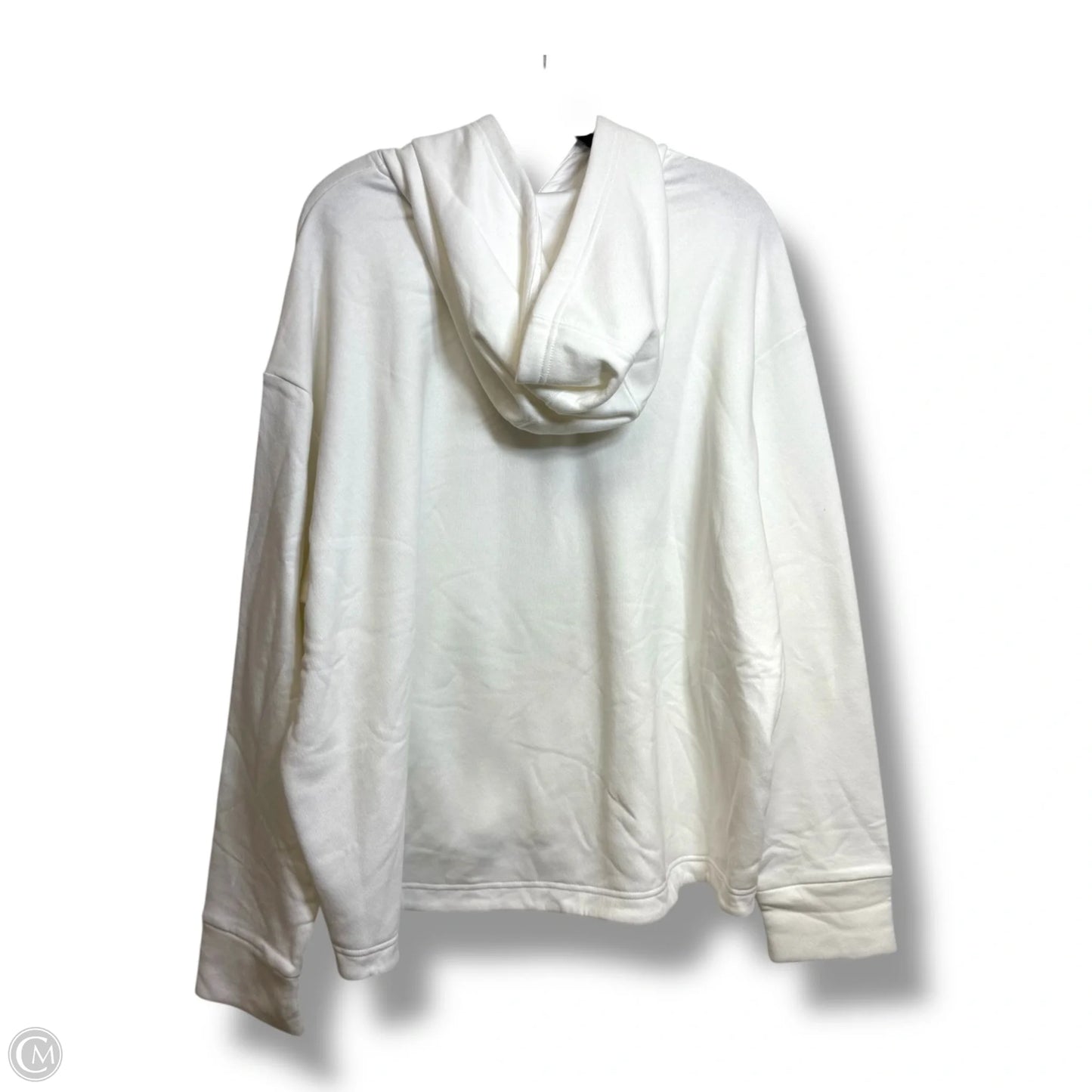 Sweatshirt Hoodie By Adidas In White, Size: 3x