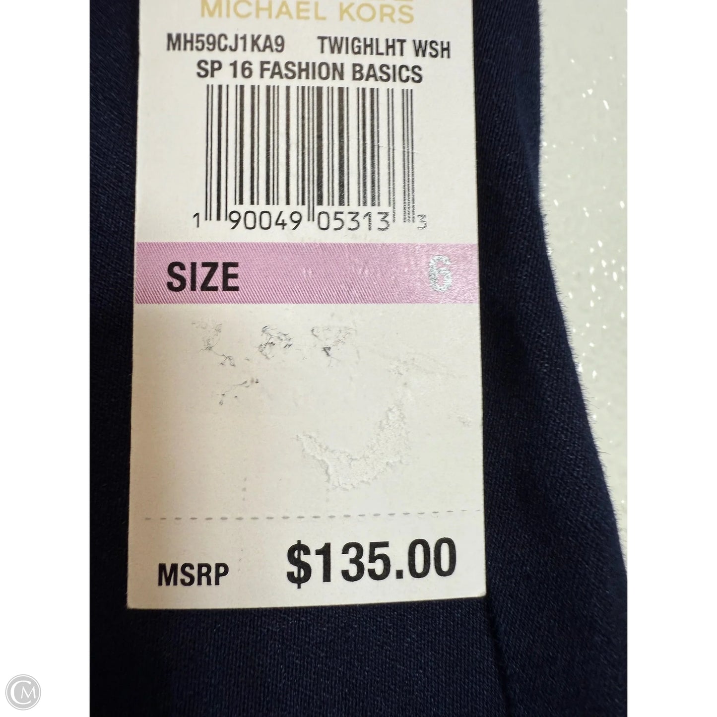 Jeans Flared By Michael By Michael Kors In Blue Denim, Size: 6