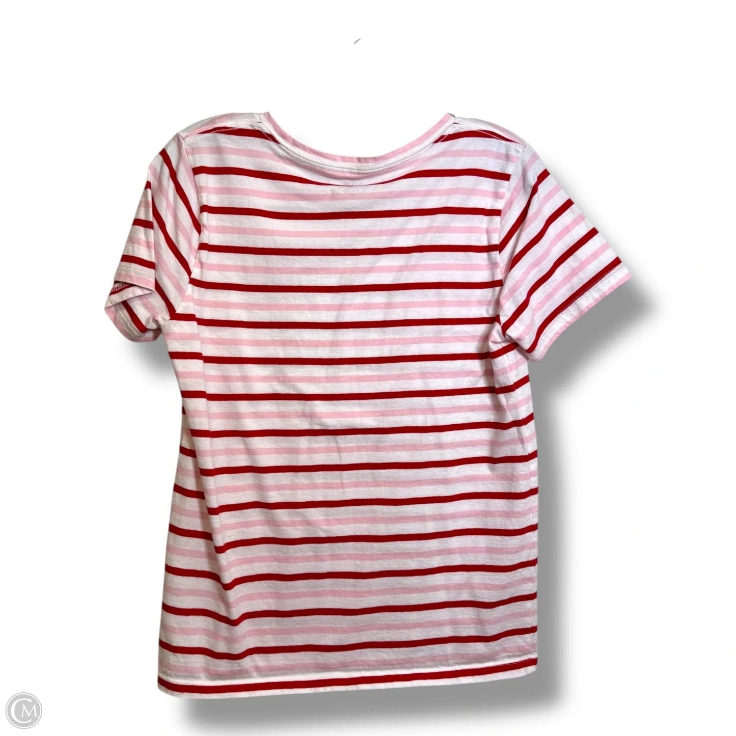 Top Short Sleeve Basic By J. Crew In Striped Pattern, Size: M