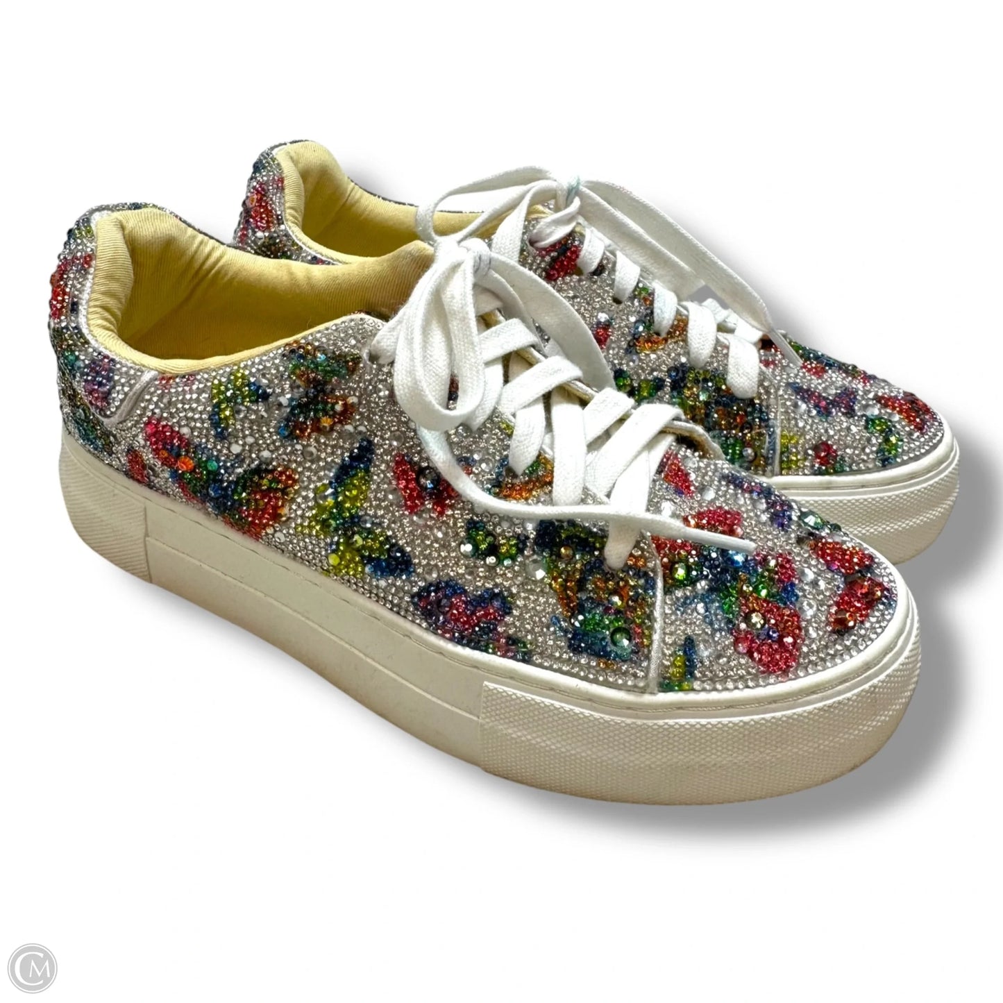 Butterfly Shoes Sneakers By Betsey Johnson In Multi-colored, Size: 6.5