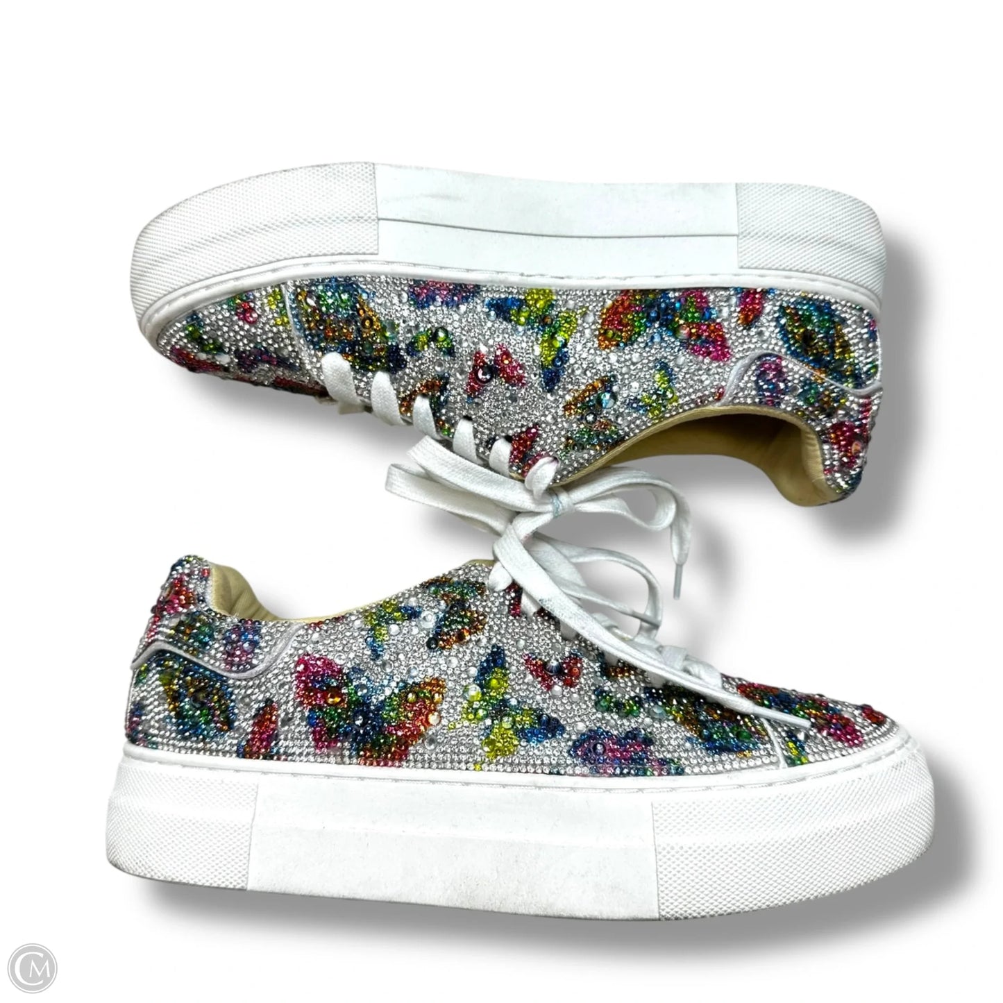 Butterfly Shoes Sneakers By Betsey Johnson In Multi-colored, Size: 6.5
