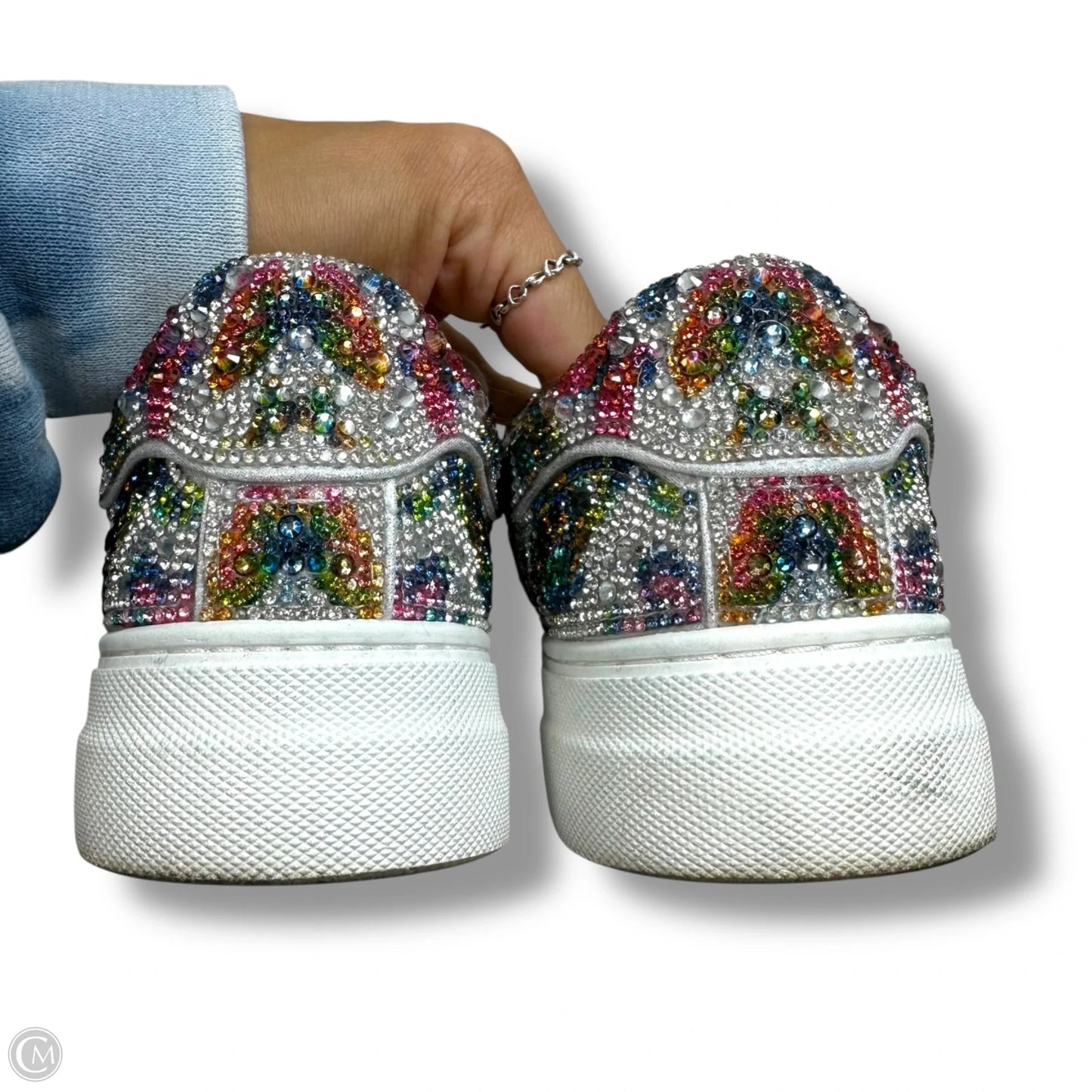 Butterfly Shoes Sneakers By Betsey Johnson In Multi-colored, Size: 6.5