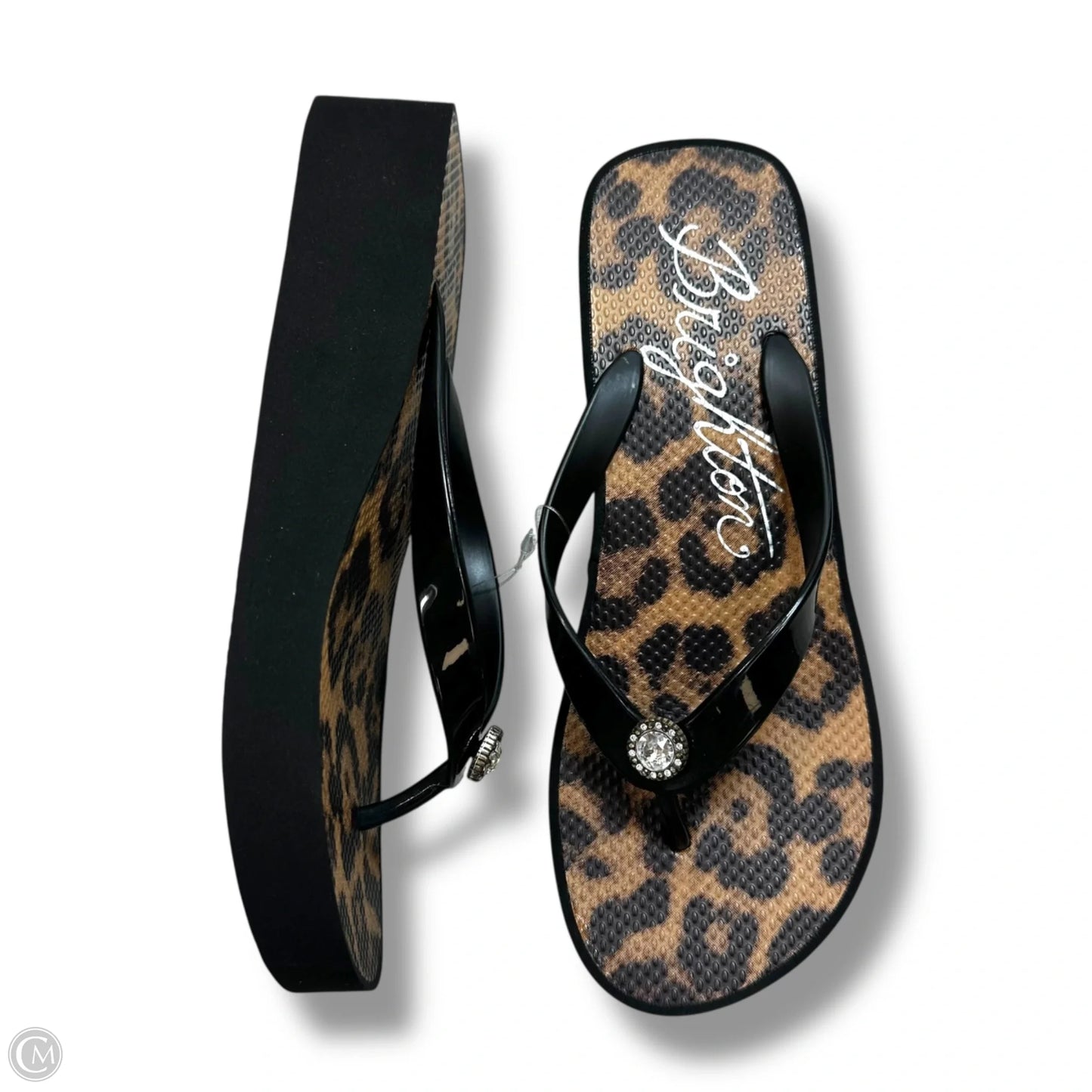 Sandals Flip Flops By Brighton In Animal Print, Size: 8