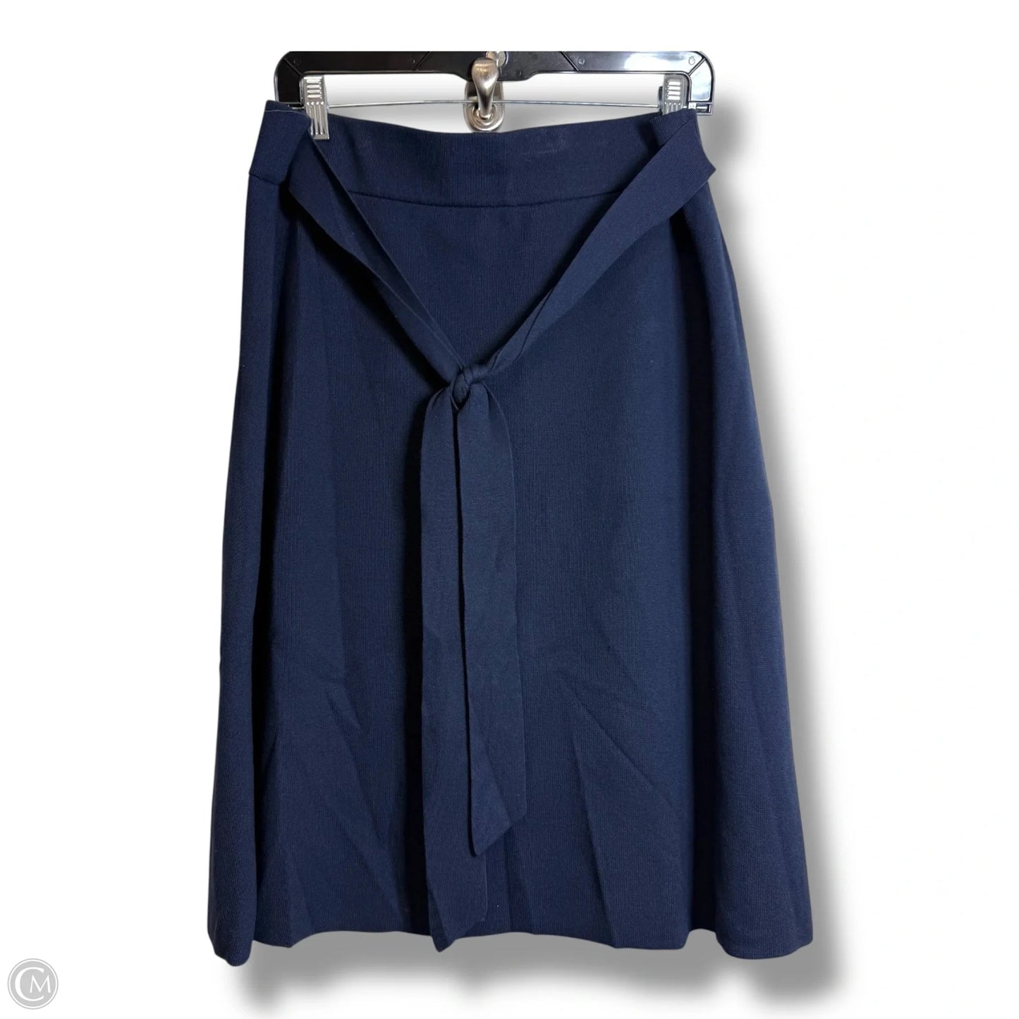 Skirt Midi By Ann Taylor In Navy, Size: L