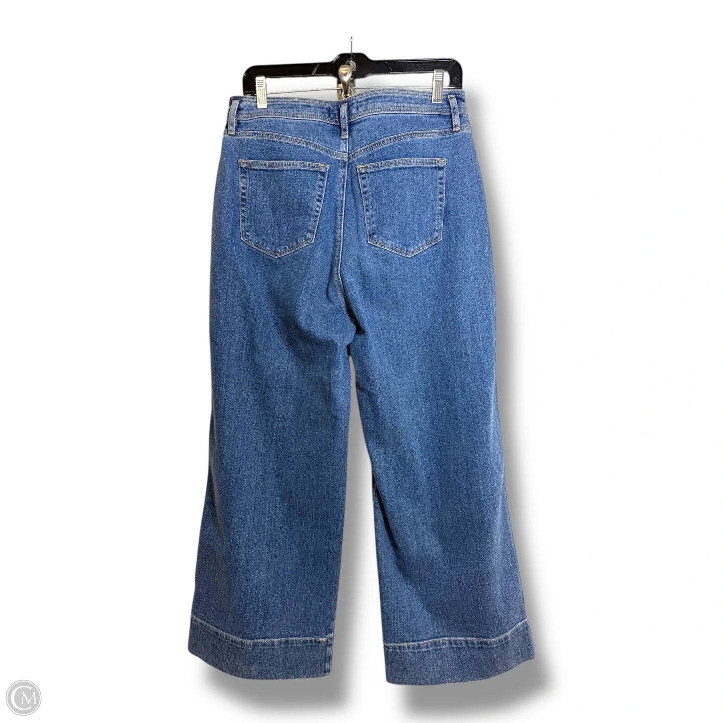 Jeans Cropped By Loft In Blue Denim, Size: 4