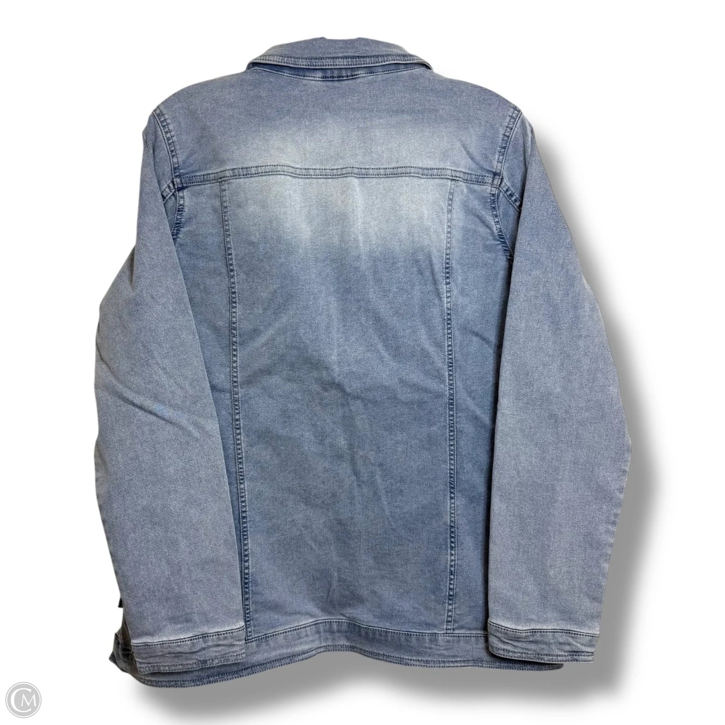 Jacket Denim By Dg2 In Blue, Size: M