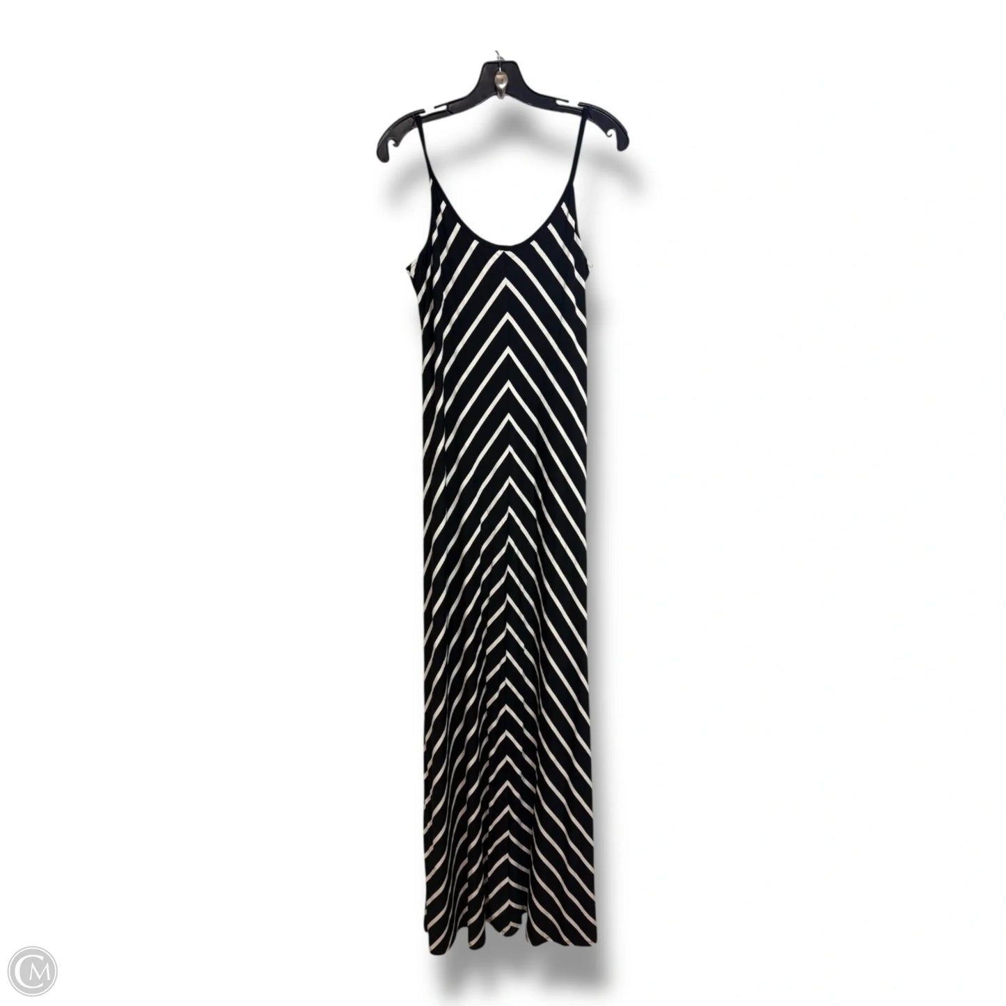 Dress Casual Maxi By Banana Republic In Black & White, Size: M