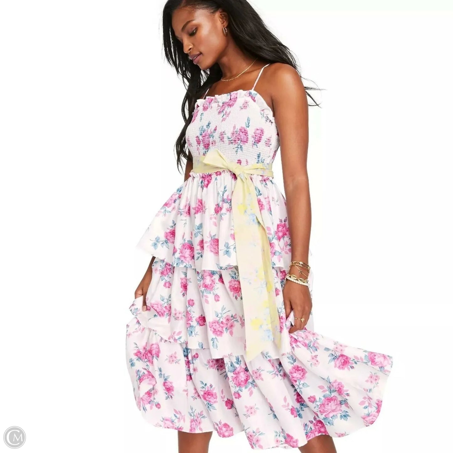 Love Shack Fancy Dress Casual Maxi By Target-designer In Floral Print, Size: S