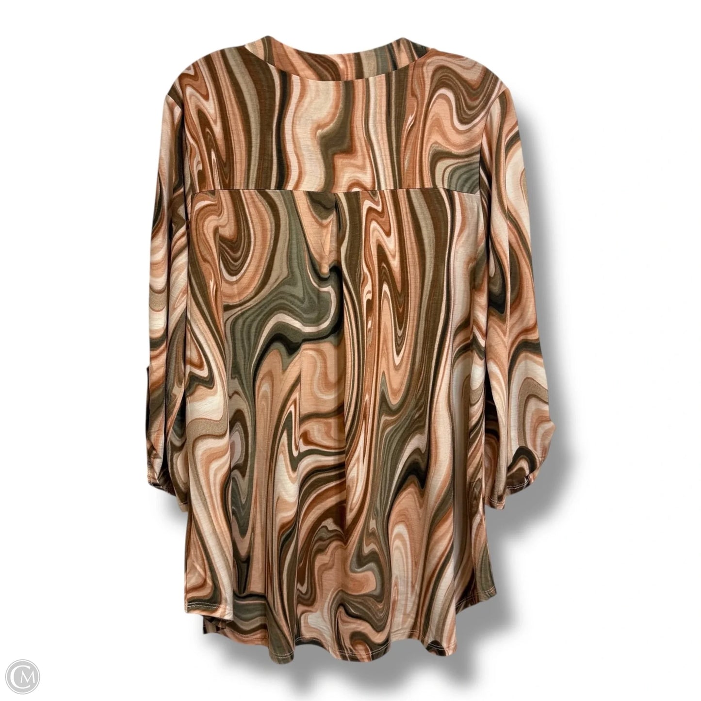Top Long Sleeve By Dear Scarlett In Multi-colored, Size: L