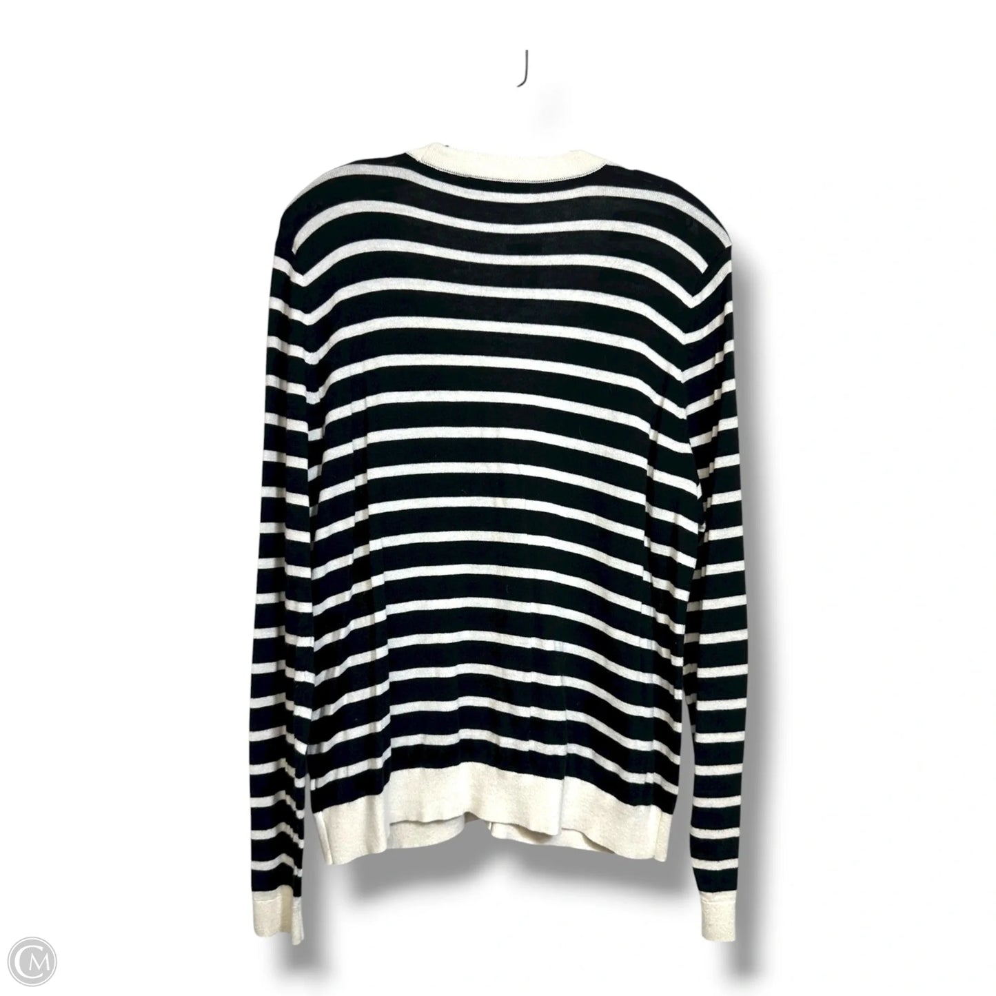 Cardigan By Lauren By Ralph Lauren In Striped Pattern, Size: Xl