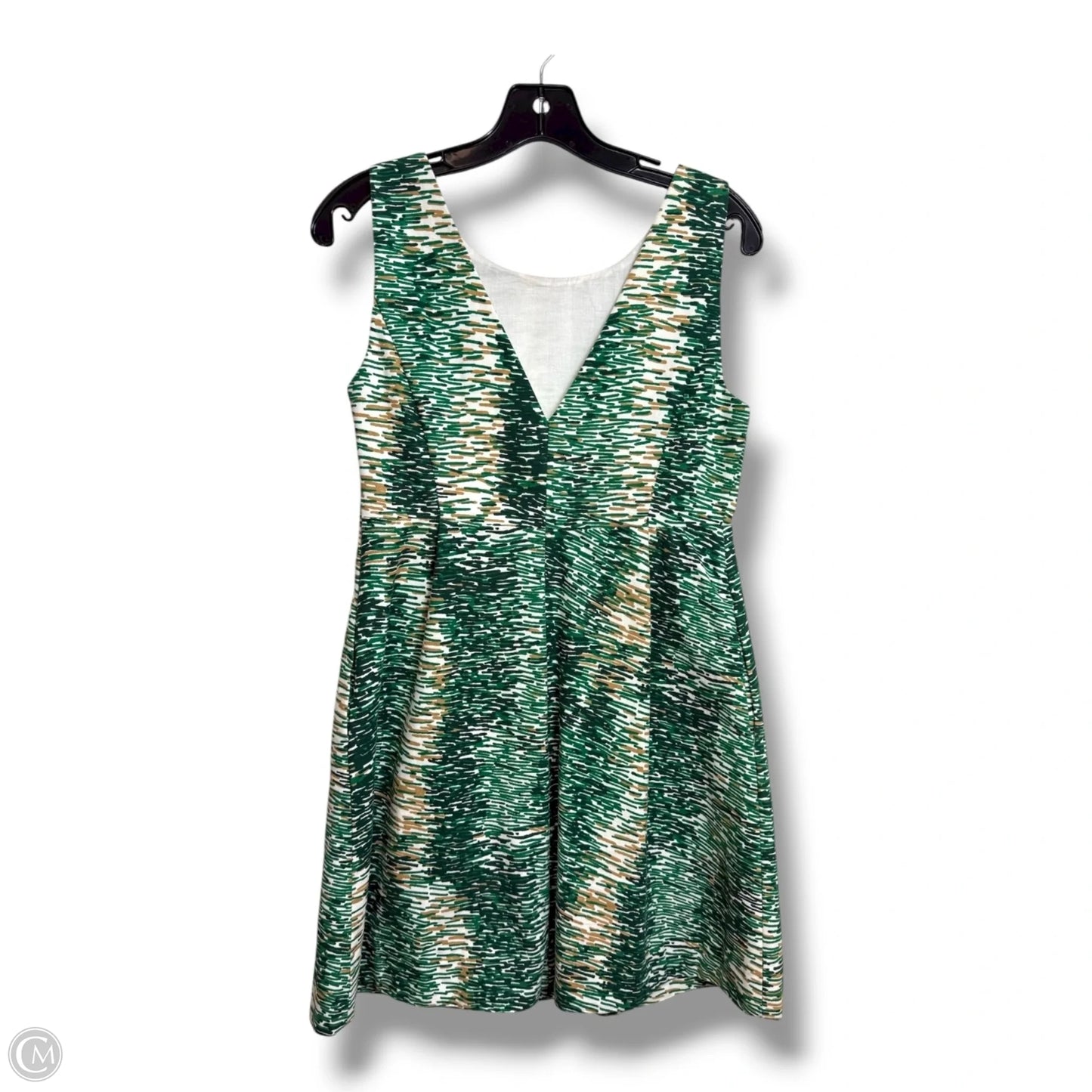 Dress Casual Short By Zara Basic In Green, Size: S