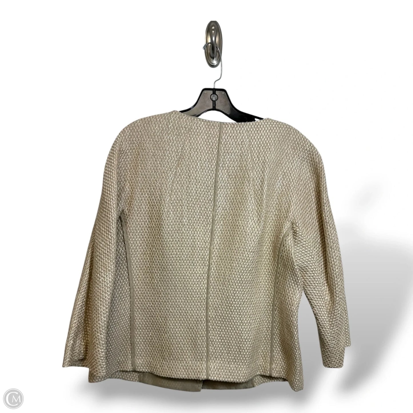 Blazer Designer By Lafayette 148 In Tan, Size: 12