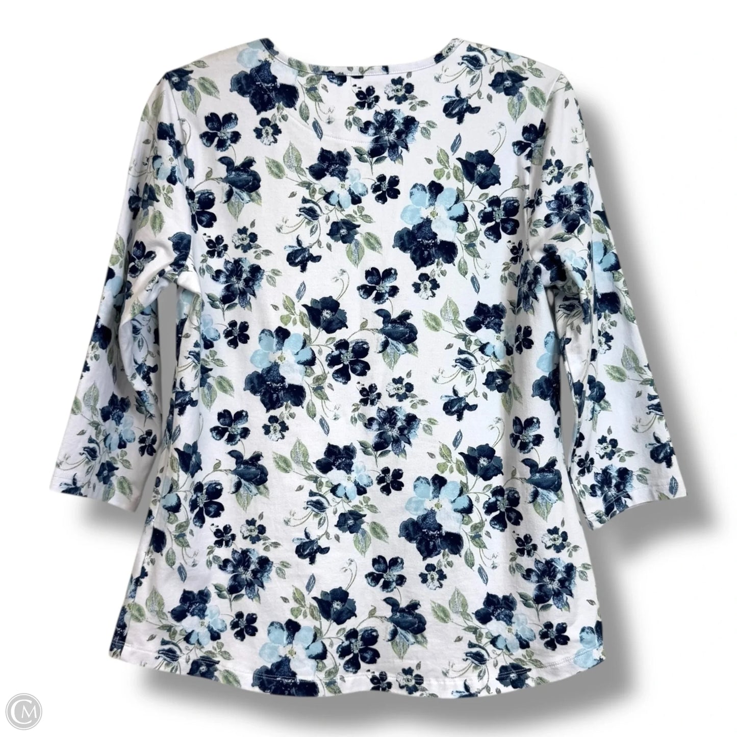 Top Long Sleeve By D&co. In White, Size: S