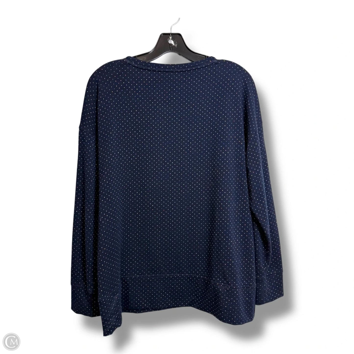 Top Long Sleeve By Talbots In Navy, Size: M