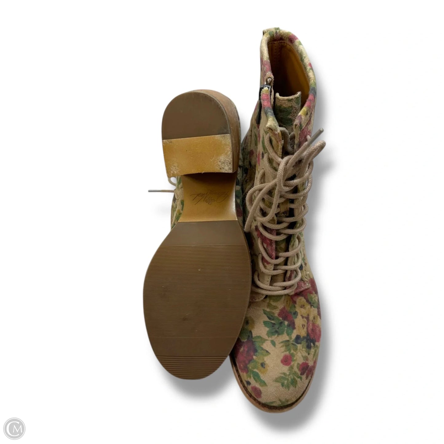Boots Designer By Patricia Nash In Floral Print, Size: 9.5