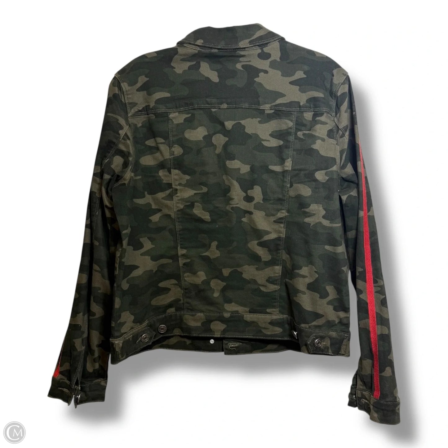 Jacket Denim By SKINNYGIRL In Camouflage Print, Size: L