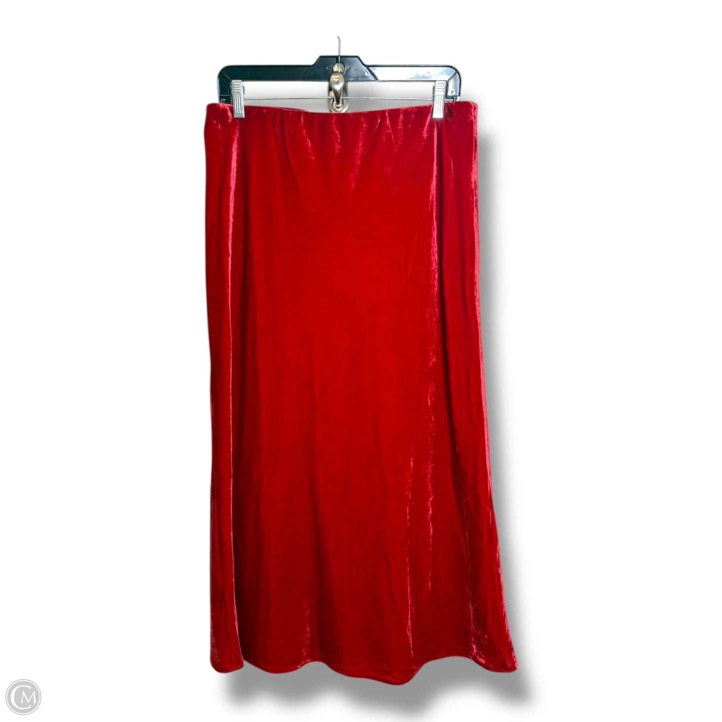 Skirt Midi By Anthropologie In Red, Size: L