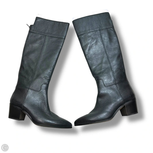 Boots Knee Flats By Franco Sarto In Black, Size: 9.5