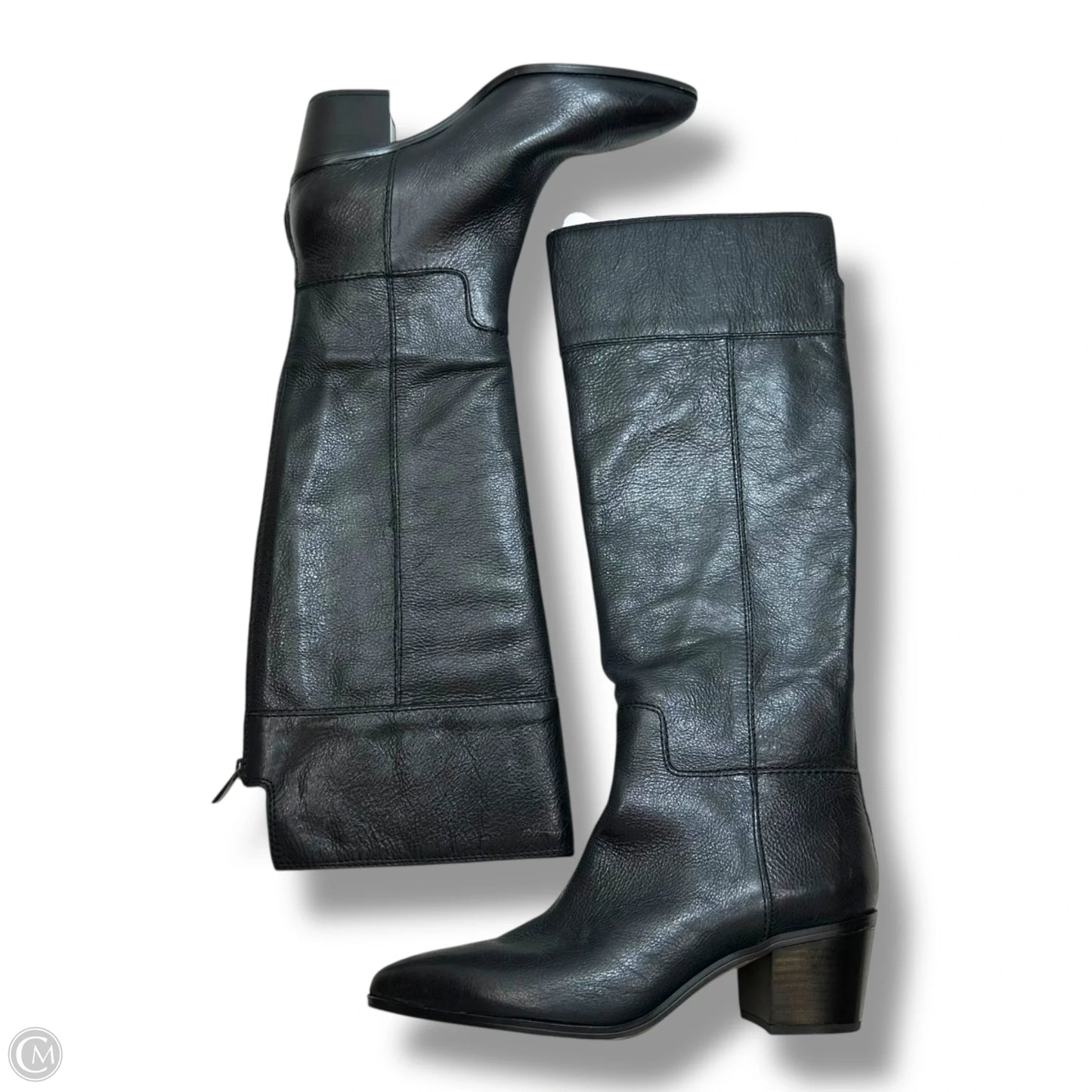 Boots Knee Flats By Franco Sarto In Black, Size: 9.5