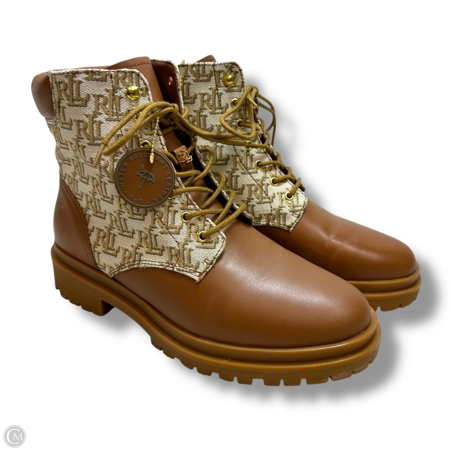 Boots Ankle Flats By Lauren By Ralph Lauren In Multi-colored, Size: 8.5