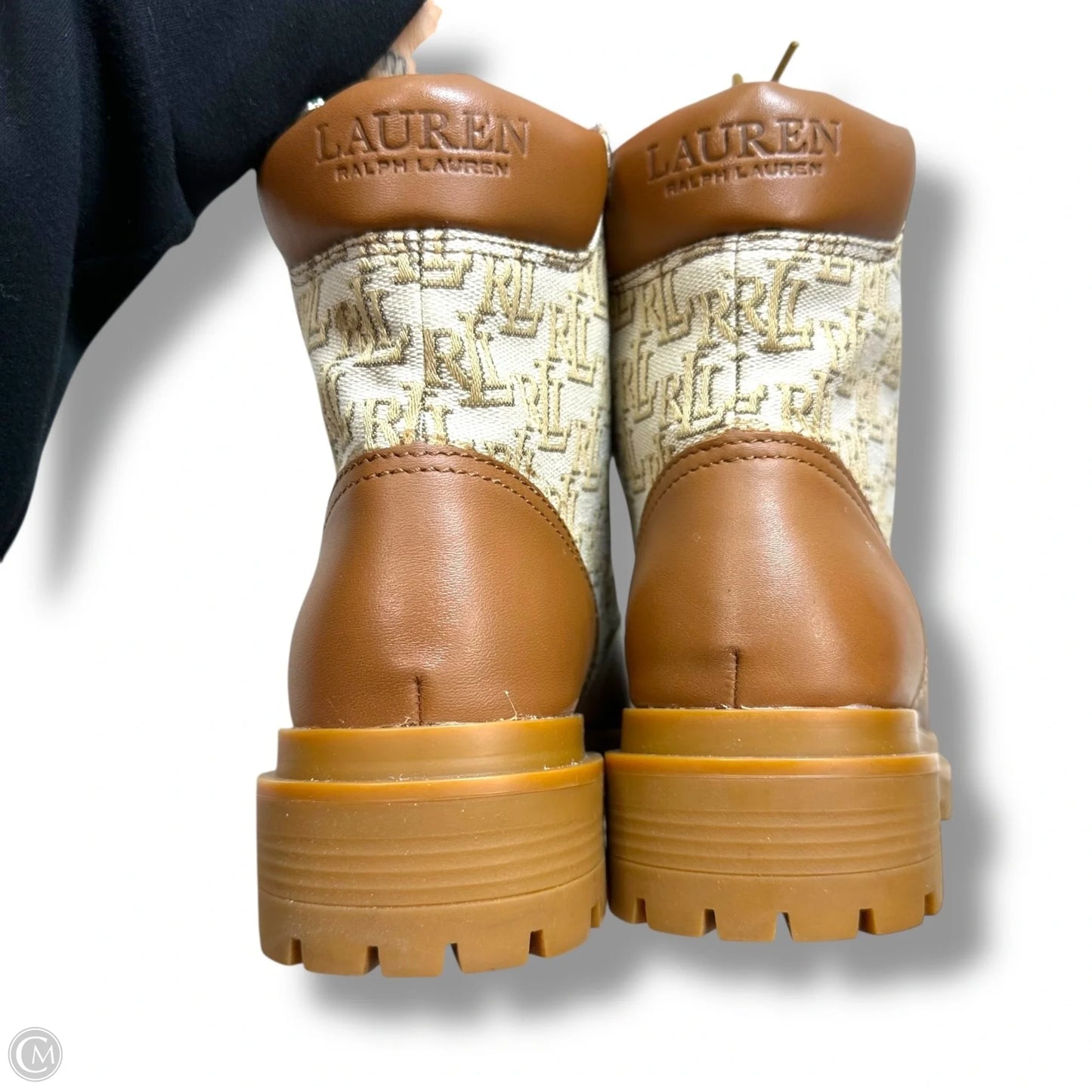 Boots Ankle Flats By Lauren By Ralph Lauren In Multi-colored, Size: 8.5