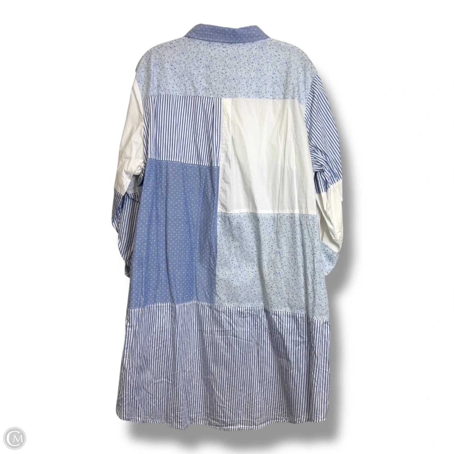 Top Long Sleeve By Tommy Hilfiger In Blue & White, Size: 20