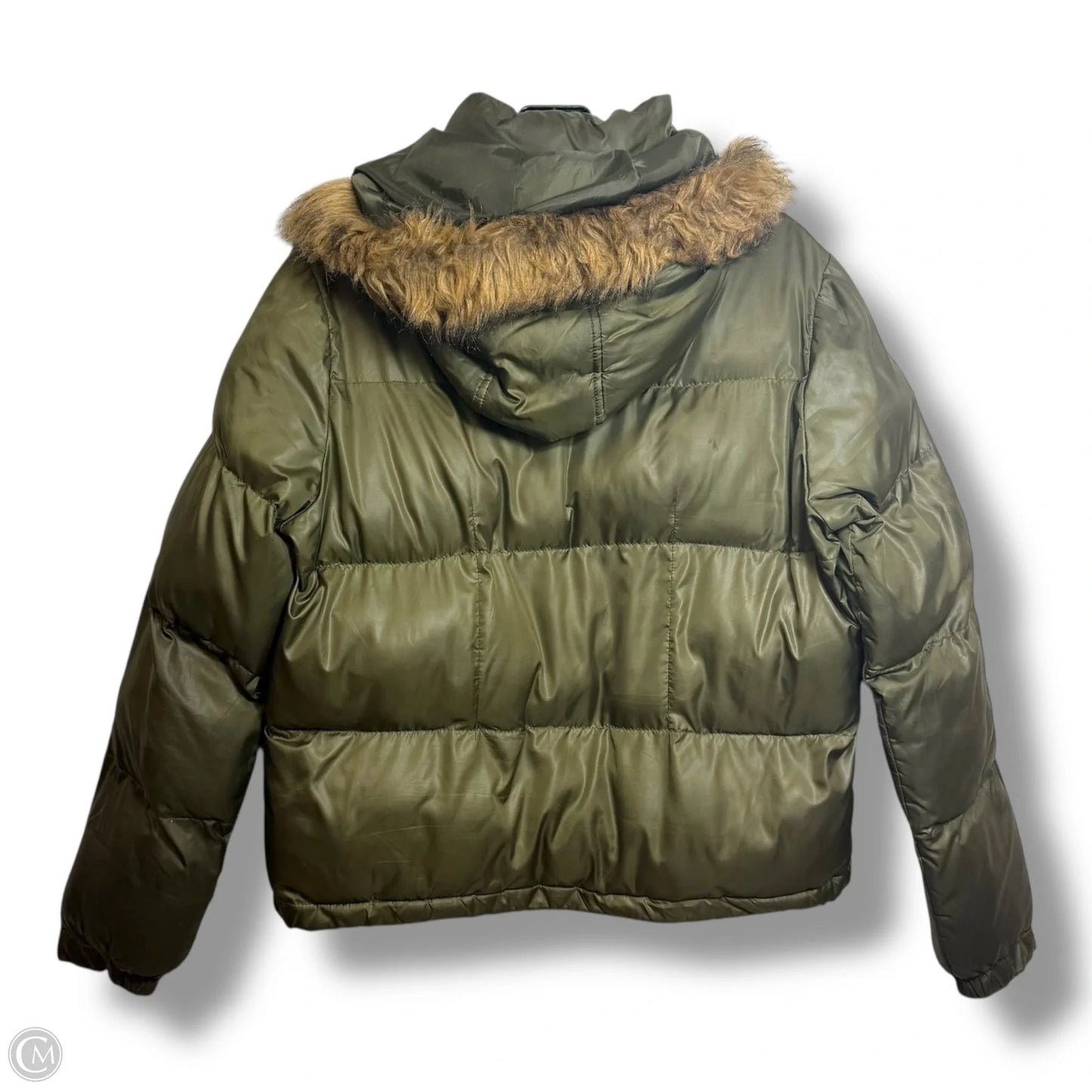 Coat Puffer & Quilted By Ci Sono In Green, Size: M