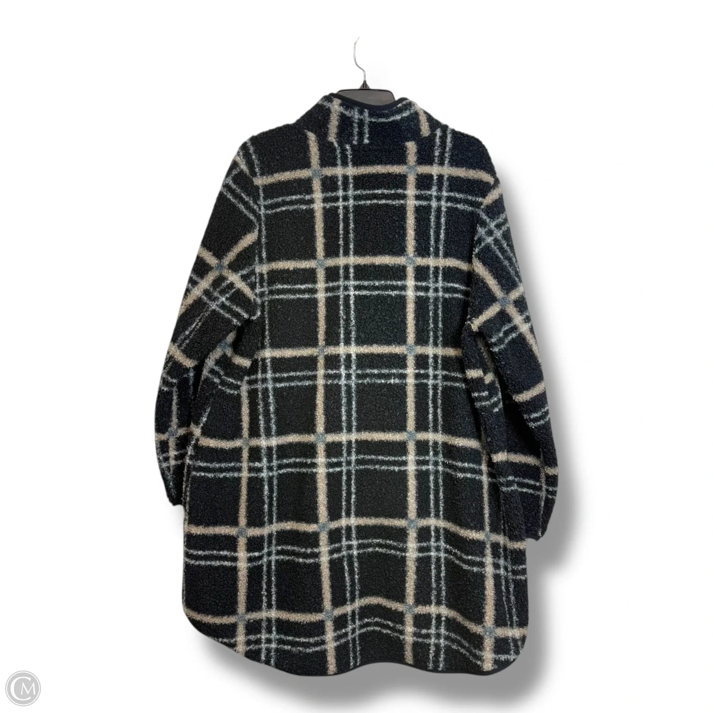 Jacket Faux Fur & Sherpa By Clothes Mentor In Black, Size: 2x