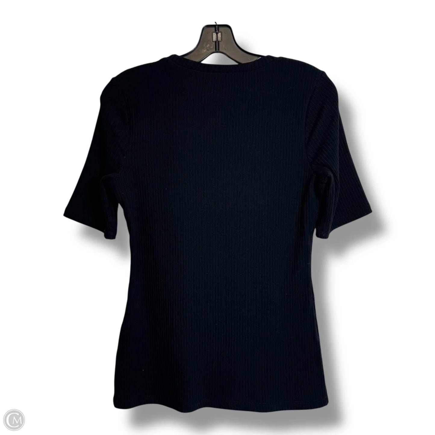 Top Short Sleeve By Inc In Black, Size: S