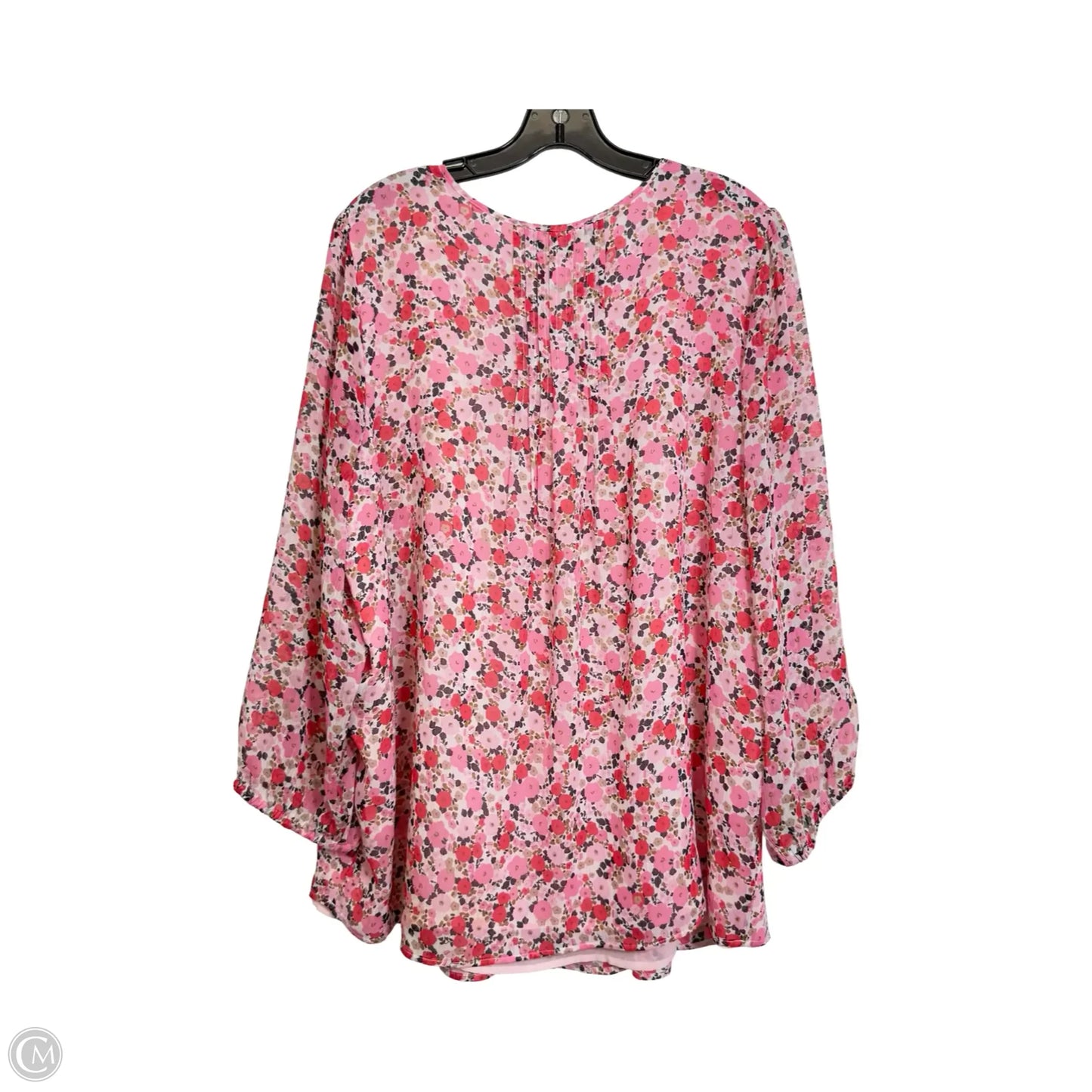 Top Long Sleeve By Tommy Hilfiger In Pink, Size: 1x