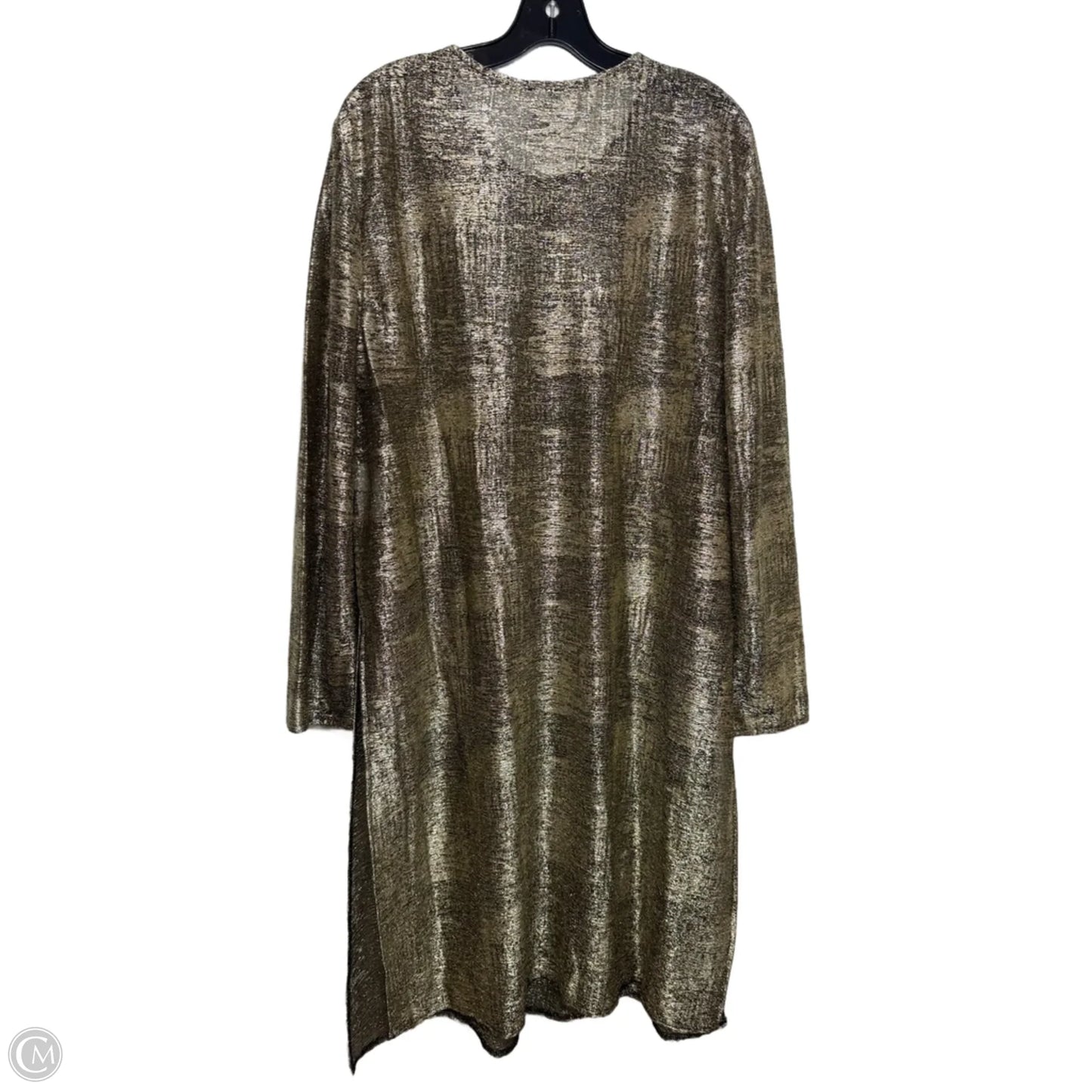 Cardigan By Anne Klein In Gold, Size: Xl