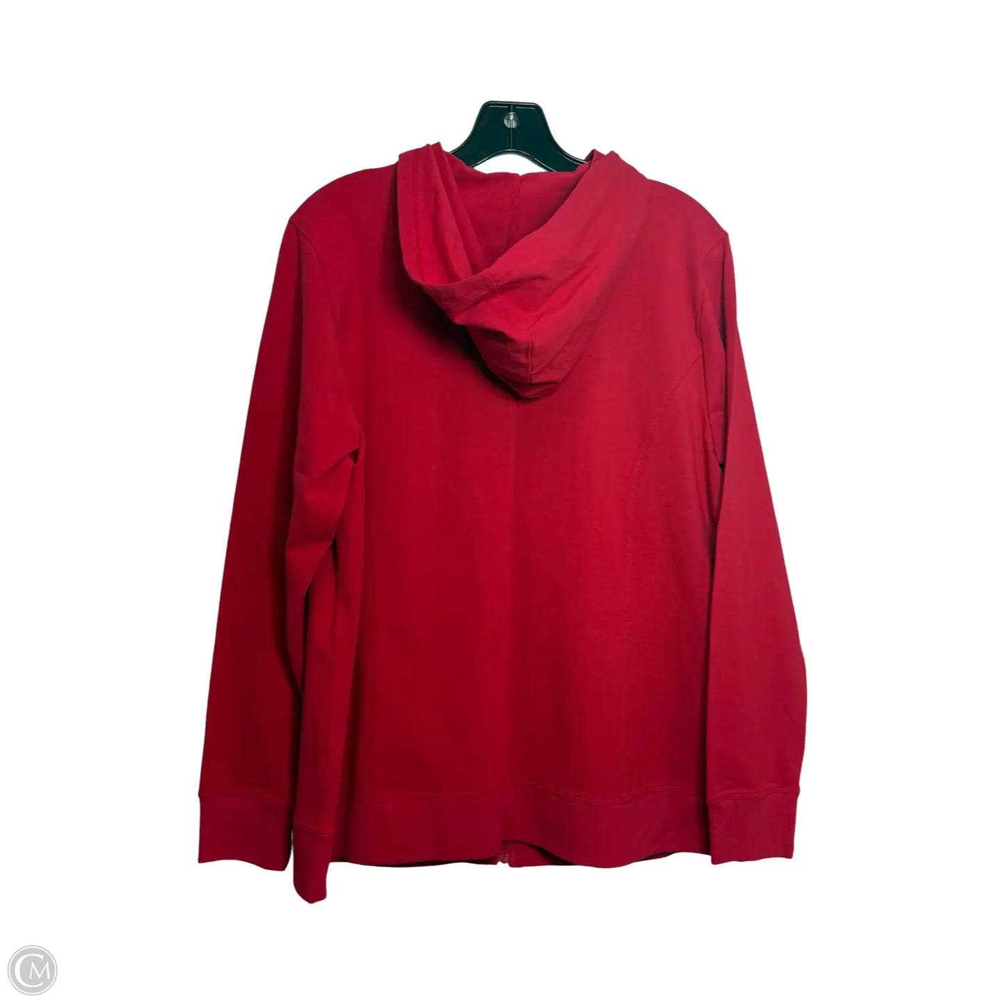 Athletic Jacket By Christopher And Banks In Red, Size: L