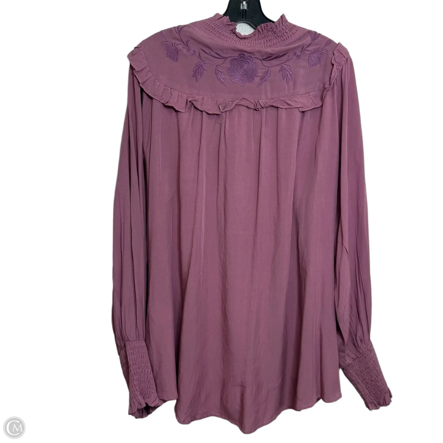 Top Long Sleeve By Listicle In Purple, Size: M