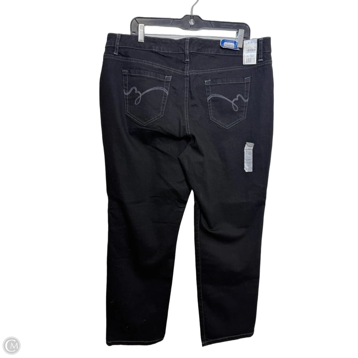 Jeans Straight By Bandolino In Black, Size: 16