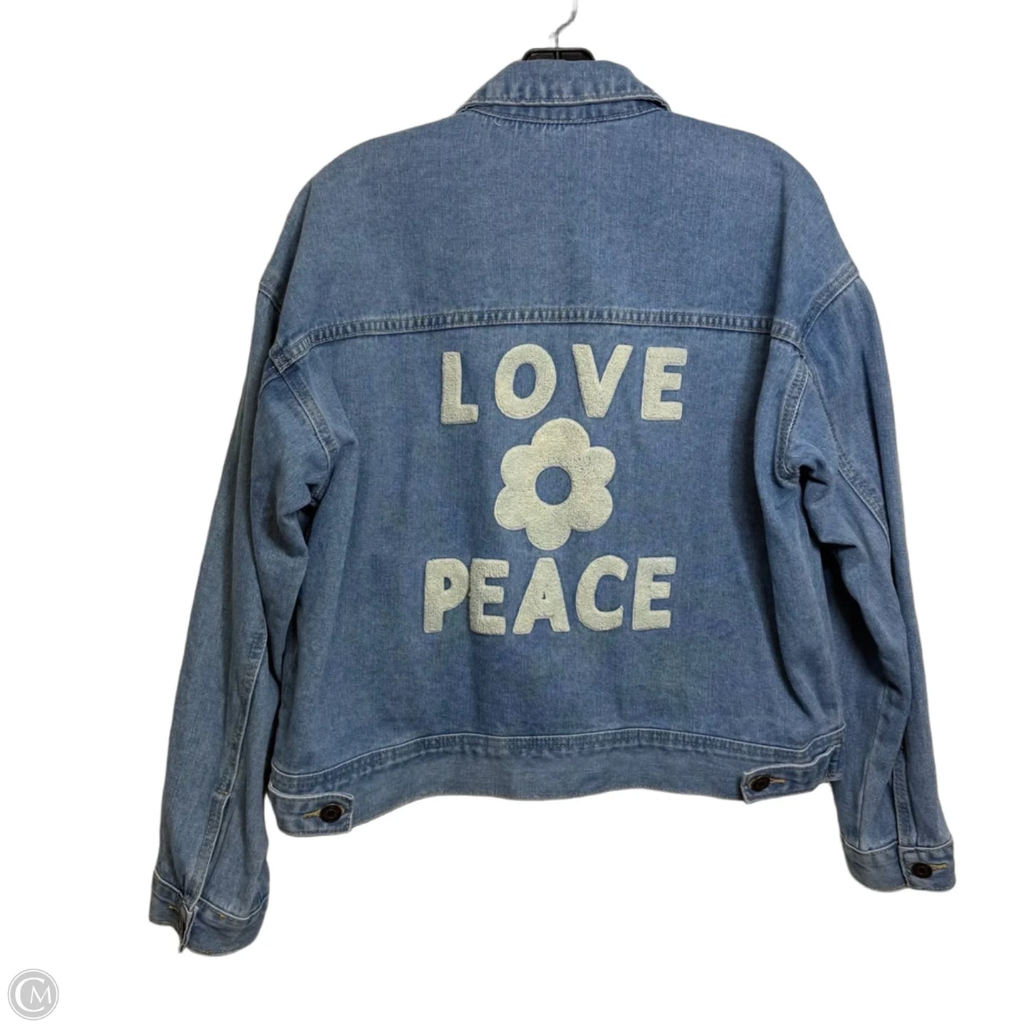 Jacket Denim By Clothes Mentor In Blue Denim, Size: S