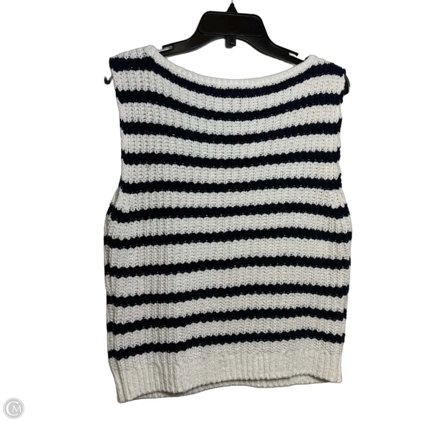 Top Sleeveless By Abercrombie And Fitch In Striped Pattern, Size: M