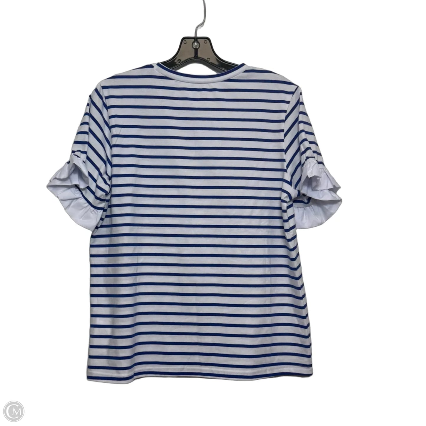 Top Short Sleeve By Clothes Mentor In Striped Pattern, Size: M