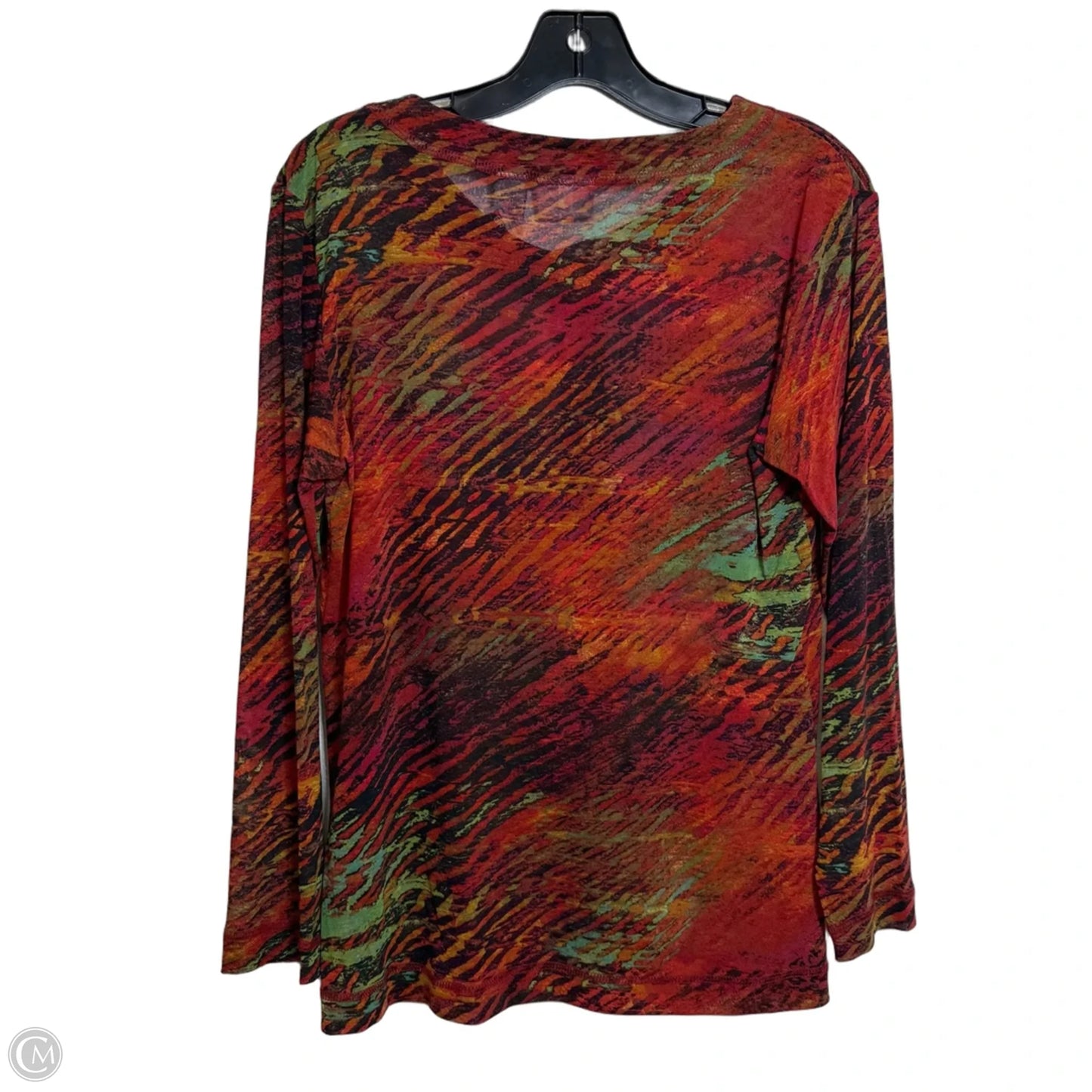 Top Long Sleeve By Chicos In Copper, Size: S